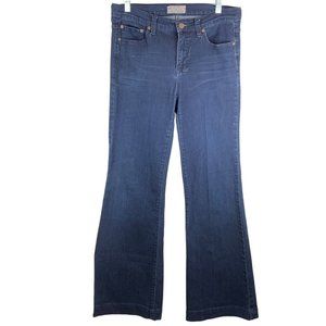 Free People Women’s Jeans. Wide Leg Flare. High Waist. Dark Wash. 30x31. Stretch
